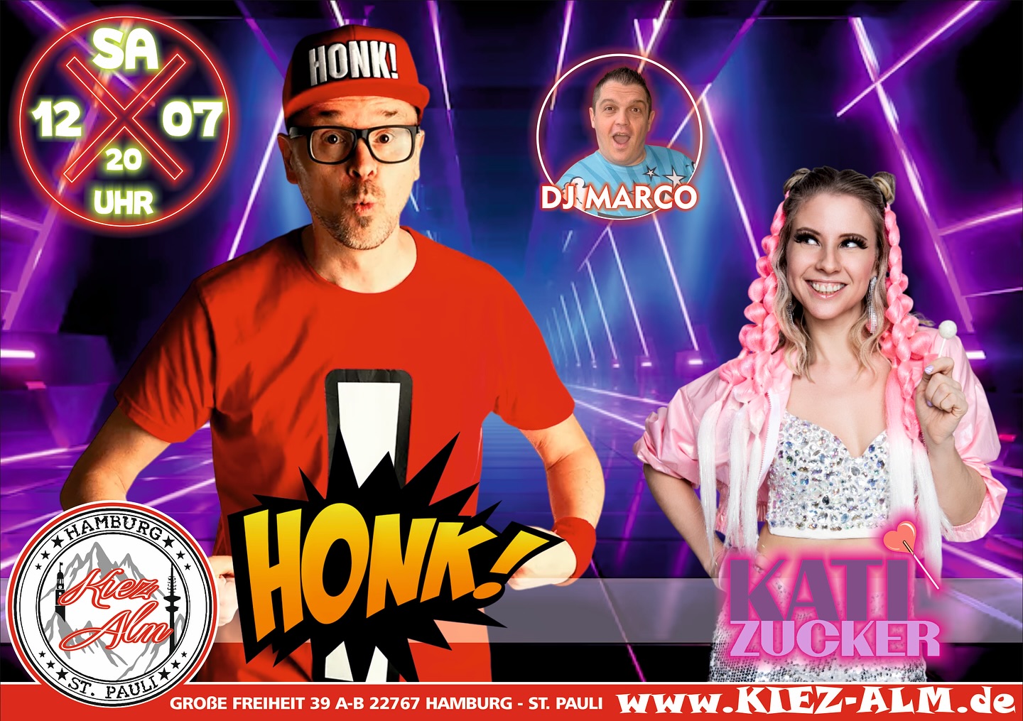 😍 AM SAMSTAG DEN 12.07.25 LIVE 🎙️IN DER KIEZ ALM HAMBURG @honk_offiziell - @katizucker 🔥
@dj_marco_meibom wird alles geben um Euch zu Unterhalten und gemeinsam die Alm zum WACKELN bringen !
Wir freuen uns auf Dich!
WIR SIND PARTY‼️
KOMM IN DEINEN #lieblingsclub
#kiezalmhamburg #kiezalm #großefreiheit #reeperbahnhamburg #kiez #hamburg #wirsindparty #hamburgerkiez #saufisaufi #ballermannparty #wirsindmalle #wirsindparty #malle #mallorcaparty #mallorcapartysdeutschland #abfahrt #hamburgmeineperle #partybiszumabwinken #sangria #mallefieber #party #partyhard #abriss #saufisaufi #moinmoin #bierkönig #partyhamburg