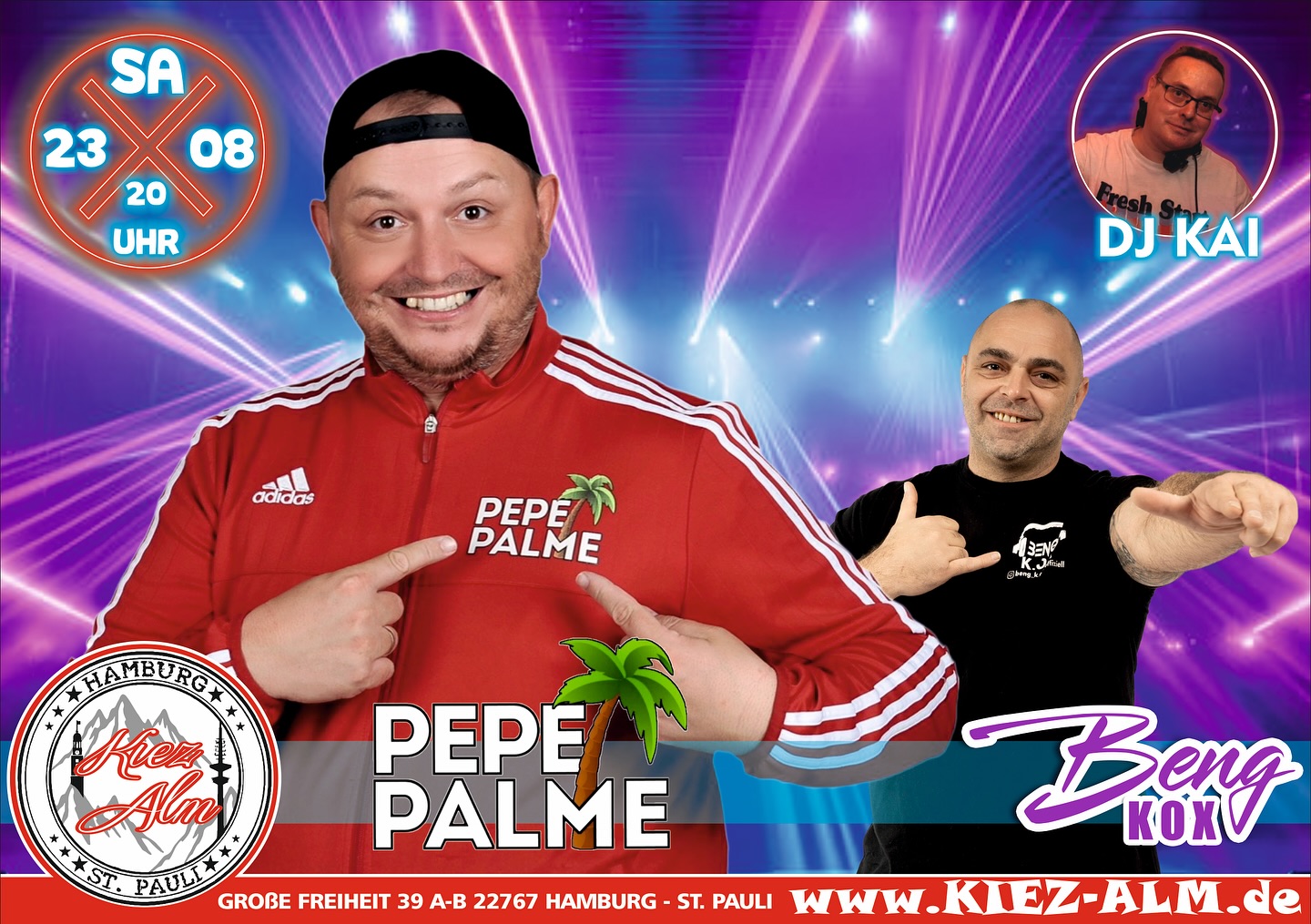 🌴 AM SAMSTAG DEN 23.08.25 🍺 @pepepalme.official & @beng_k.o.x_offiziell LIVE 🎙️ IN DER KIEZ ALM HAMBURG 🤩
@dj_kailembke wird alles geben um Euch zu Unterhalten und gemeinsam die Alm zum WACKELN zu bringen !
Wir freuen uns auf Dich!
KOMM IN DEINEN #lieblingsclub
KOMM IN DEINEN #lieblingsclub !
#kiezalmhamburg #kiezalm #großefreiheit #reeperbahnhamburg #kiez #hamburg #stpauli #wirsindparty #hamburgerkiez #juli #ballermannparty #wirsindmalle #wirsindhamburg #welovemallorca #saufisaufi #ballermann #wirsindhamburg #abriss #assiabergeil #livemusic #liveacts #bierkönig #oberbayern #megapark