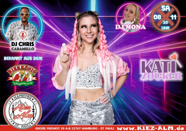 🍭 AM SAMSTAG DEN 08.11 LIVE 🎙️IN DER KIEZ ALM HAMBURG @katizucker & @frenzy_offiziell 😍
@mona_milaj und @djchriscaramello.official werden alles geben um Euch zu Unterhalten und gemeinsam die Alm zum WACKELN bringen !
Wir freuen uns auf Dich!
WIR SIND PARTY ❗️
KOMM IN DEINEN #lieblingsclub
#kiezalmhamburg #kiezalm #großefreiheit #reeperbahnhamburg #kiez #hamburg #wirsindparty #hamburgerkiez #saufisaufi #ballermannparty #wirsindmalle #wirsindparty #malle #mallorcaparty #mallorcapartysdeutschland #abfahrt #hamburgmeineperle #partybiszumabwinken #sangria #mallefieber #party #partyhard #abriss #saufisaufi #moinmoin #bierkönig #partyhamburg