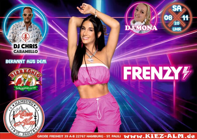 ⚡️ AM SAMSTAG DEN 08.11 LIVE 🎙️IN DER KIEZ ALM HAMBURG @frenzy_offiziell & @katizucker 😍
@mona_milaj wird alles geben um Euch zu Unterhalten und gemeinsam die Alm zum WACKELN bringen !
Wir freuen uns auf Dich!
WIR SIND PARTY ❗️
KOMM IN DEINEN #lieblingsclub
#kiezalmhamburg #kiezalm #großefreiheit #reeperbahnhamburg #kiez #hamburg #wirsindparty #hamburgerkiez #saufisaufi #ballermannparty #wirsindmalle #wirsindparty #malle #mallorcaparty #mallorcapartysdeutschland #abfahrt #hamburgmeineperle #partybiszumabwinken #sangria #mallefieber #party #partyhard #abriss #saufisaufi #moinmoin #bierkönig #partyhamburg