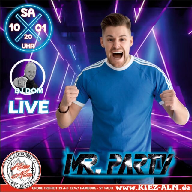 HEUTE 🌴 AM SAMSTAG DEN 10.01 LIVE 🎙️IN DER KIEZ ALM HAMBURG @mrparty_music ❄️ AUFGRUND DER WETTERVERHÄLTNISSE KONNTE @jasminherren78 LEIDER NICHT NACH HAMBURG ANREISEN - SICHERHEIT GEHT VOR ! DEN TERMIN HOLEN WIR NACH ❤️
@milkauluemmel wird alles geben um Euch zu Unterhalten und gemeinsam die Alm zum WACKELN bringen ! 
Wir freuen uns auf Dich! 
WIR SIND PARTY ❗️
KOMM IN DEINEN #lieblingsclub
#kiezalmhamburg #kiezalm #großefreiheit #reeperbahnhamburg #kiez #hamburg #wirsindparty #hamburgerkiez #saufisaufi #wirsindmalle #wirsindparty #malle #mallorcaparty #mallorcapartysdeutschland #abfahrt #hamburgmeineperle #partybiszumabwinken #sangria #mallefieber #party #partyhard #abriss #saufisaufi #moinmoin #bierkönig #partyhamburg